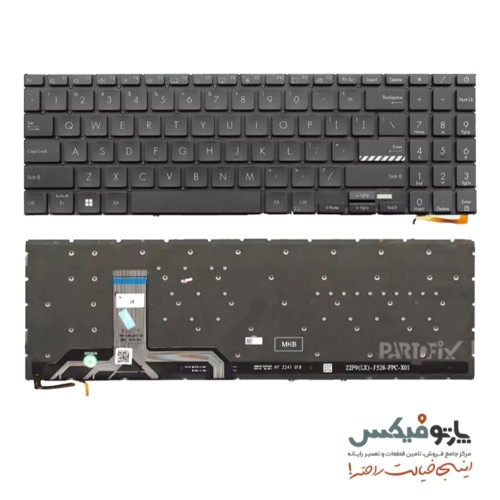 کیبورد لپ تاپ ایسوس X1504 بدون بک لایت