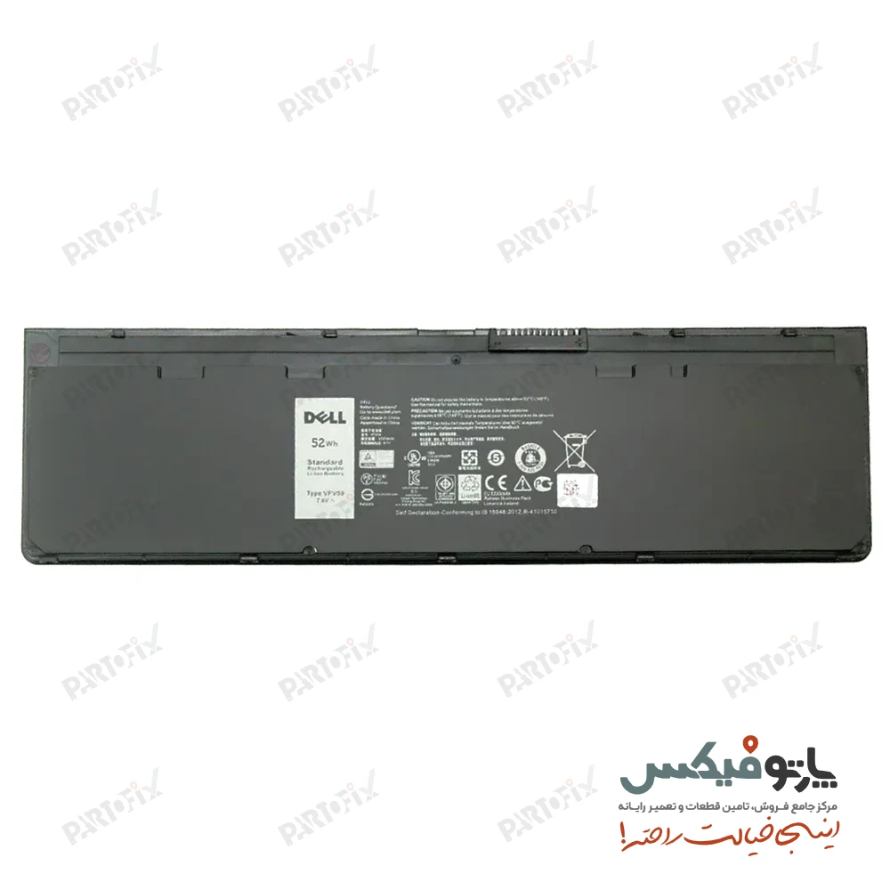 باتری اورجینال لپ تاپ دل Latitude E7240 پارت نامبر VFV59