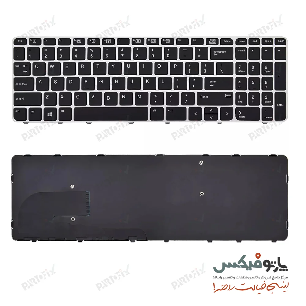کیبورد لپ تاپ اچ پی ZBOOK 15 G3 بدون موس و بک لایت